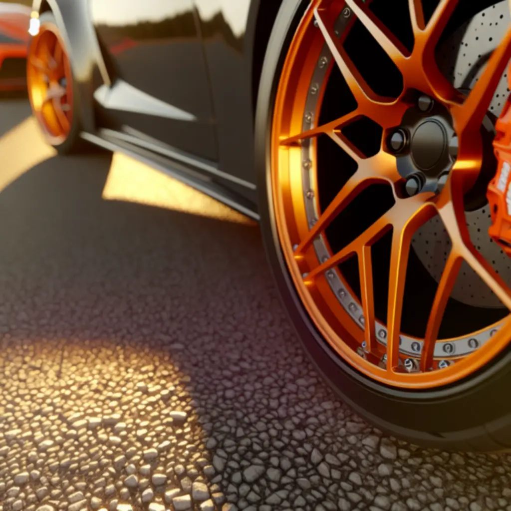 Bliski widok felg aluminiowych