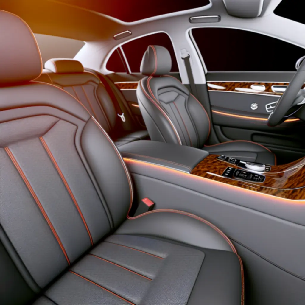 Luksusowy samochód na drodze