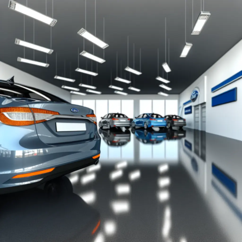 Wystawa pojazdów w salonie